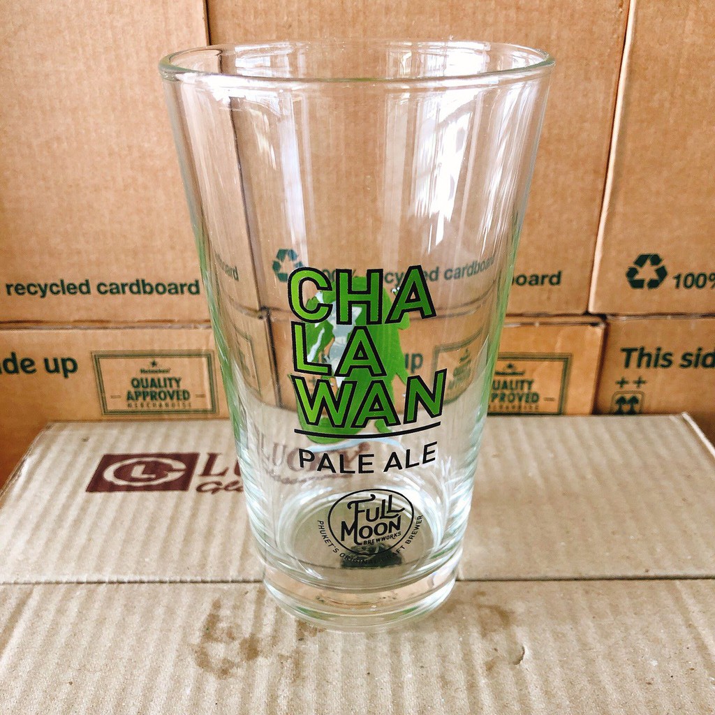 แก้วเบียร์ ชาละวัน คราฟท์เบียร์ Chalawan PALE ALE Beer Glass Tumbler Pint Glasses Shaker Pints