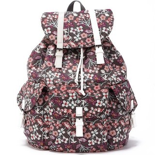 ENVOY กระเป๋าเป้สะพายหลัง Floral casual cotton shoulder bag - Brown