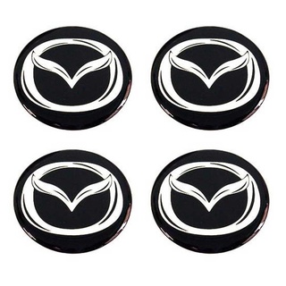 สติกเกอร์ติดดุมล้อ Mazda ขนาด 45mm. 1 ชุดมี 4 ชิ้น