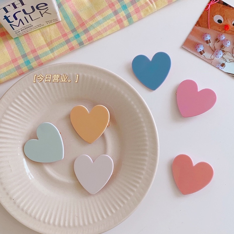 Cute 045 กิ๊บติดผม กิ๊บหนีบผมหัวใจ แฟชั่น สไตล์เกาหลี