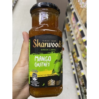 ซอสมะม่วงกวน ตรา ชาร์วูดส์ 360g. Green Label Mango Chutney ( Sharwood’s Brand ) กรีน ลาเบล แมงโก้ ซัตนีย์