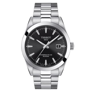 Tissot Gentleman Automatic ทิสโซต์ เจนเทิลแมน สีดำ เงิน T1274071105100 นาฬิกาผู้ชาย