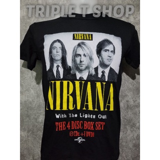 เสื้อยืดคอกลม สกรีนลายวง NIRVANA (รหัส 179)