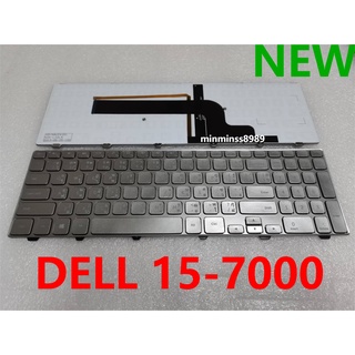 คีย์บอร์ด KEYBOARD  Dell Inspiron 15-7000 Series 7537 7547   มีไฟ ภาษาไทย อังกฤษ