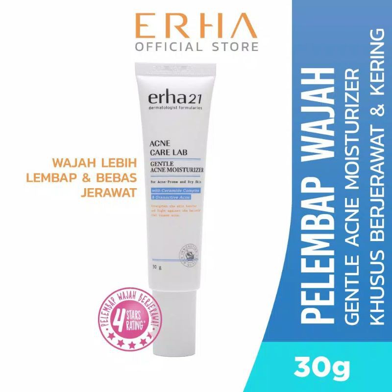 erha21 acne care lab gentle acne moisturizer