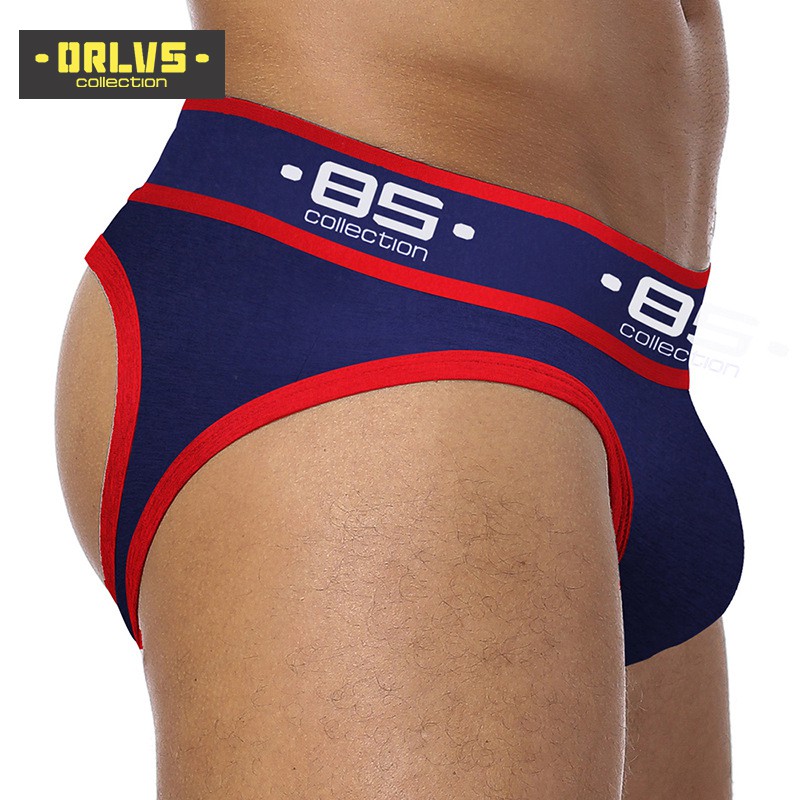 Underwear 61 บาท ( Orlvs ) กางเกงชั้นในจีสตริงเนื้อผ้าฝ้ายระบายอากาศสําหรับผู้ชาย Bs146 Men Clothes
