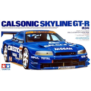 โมเดลประกอบ รถยนต์ทามิย่า Calsonic Skyline GTR R34 1/24