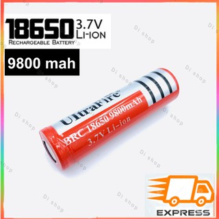 Di shop Ultrafire ถ่านชาร์ต รุ่น UltraFire 18650 3.7V 9900 mAh (สีแดง)