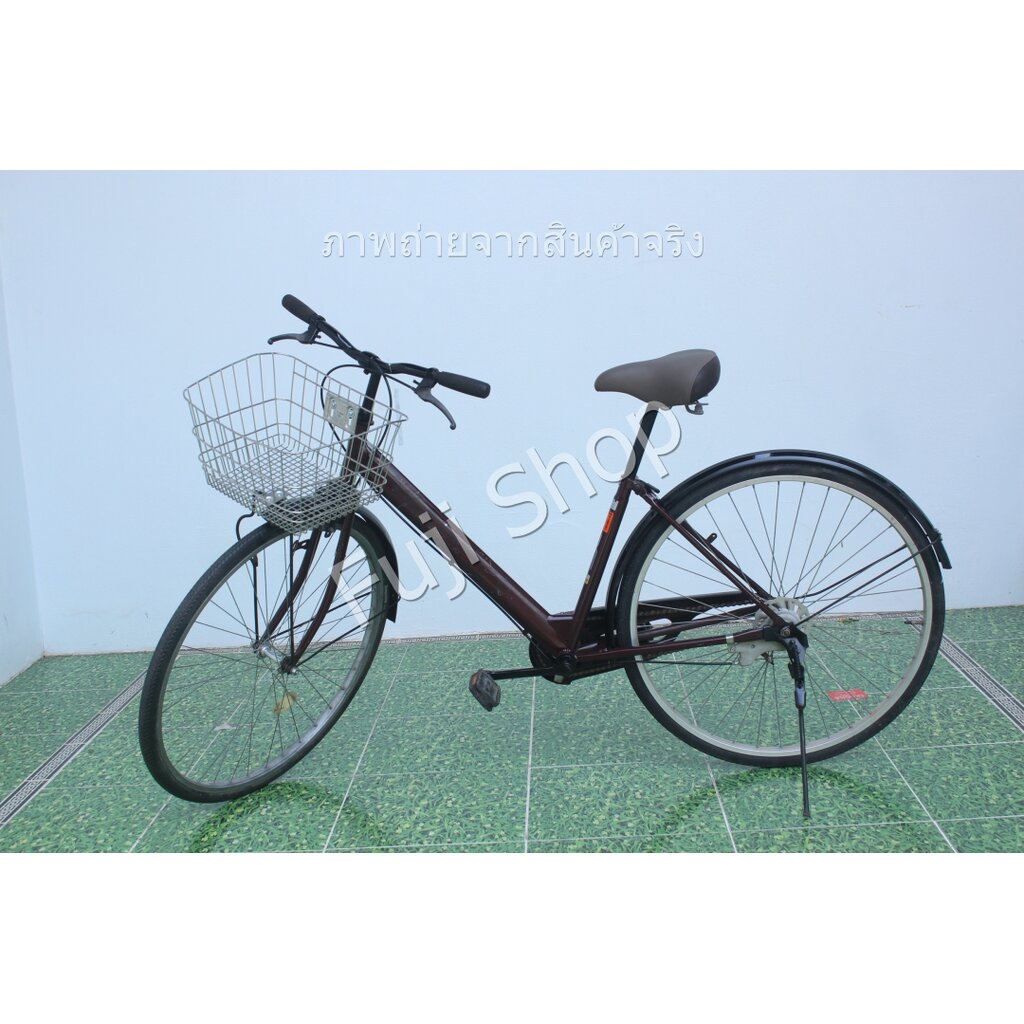 จักรยานแม่บ้านญี่ปุ่น - ล้อ 27 นิ้ว - ไม่มีเกียร์ - สีน้ำตาล [จักรยานมือสอง]