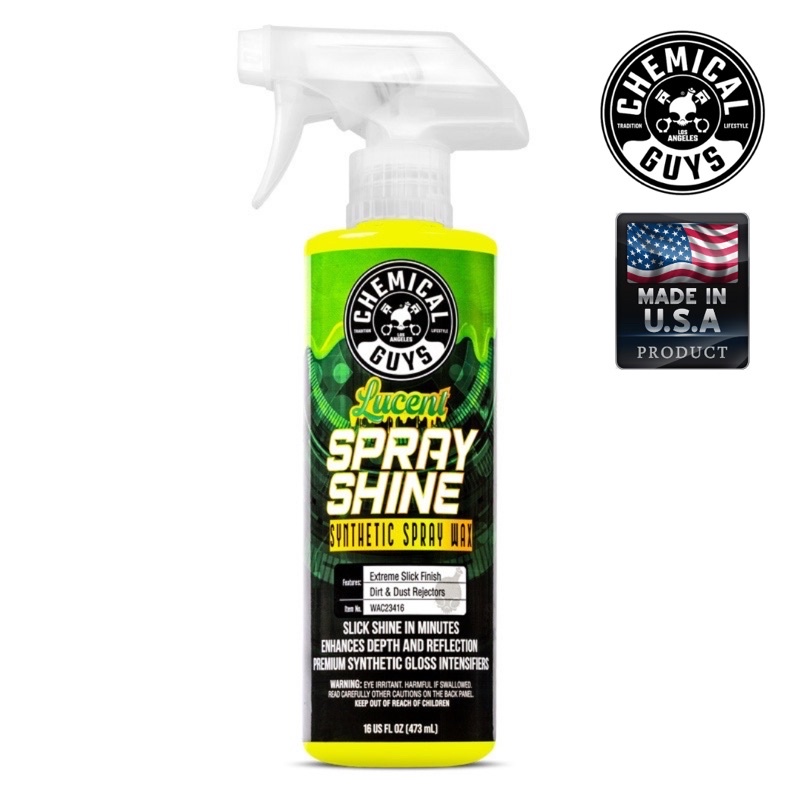 (ของแท้) LUCENT SPRAY SHINE SYNTHETIC SPRAY WAX (16 OZ) CHEMICAL GUYS