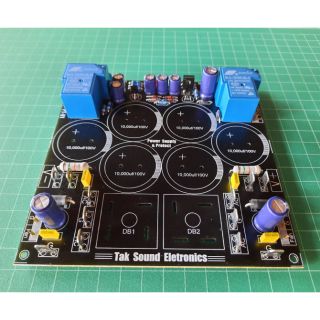 PCB ชุดภาคจ่ายไฟกึ่งสำเร็จ มีวงจรป้องกันลำโพงในตัว