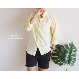 เสื้อเชิ้ต Oxford แขนยาว คอจีน 💛