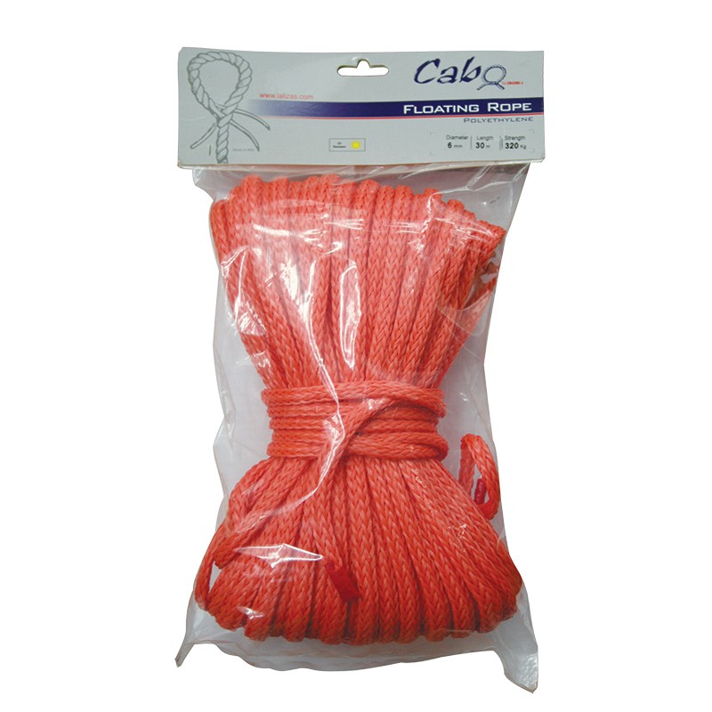 เชือกลอยน้ำ Polyethylene สีส้ม Floating Line Polyethylene, Orange [Cabo - 70260, 94801]