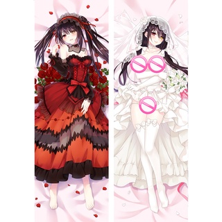 ปลอกหมอน ลายอนิเมะ Tokisaki Kurumi Dakimakura DATE A LIFE ขนาด 60x180 ซม. สําหรับกอดร่างกาย