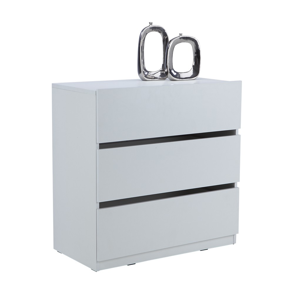 WINNER FURNITURE ตู้ทรงเตี้ย 3 ลิ้นชัก รุ่นเวลดอน - สีขาว #7
