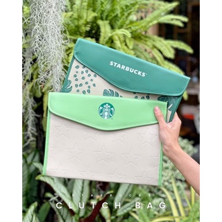 starbucks  กระเป๋าcluth bag มี 2ลายให้เลือก