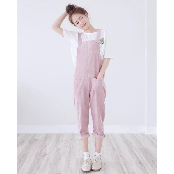 เอี๊ยมลูกฟูกยาว นำเข้า รีวิว ขายดี ลดราคา ราคาราคาส่งราคาถูกขายส่งถูกเดรสสินค้าขายดีชุด jumpsuit568