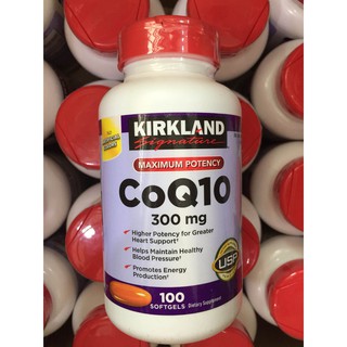 Kirkland Signature CoQ10 300 mg 100 Softgels บำรุงหัวใจ