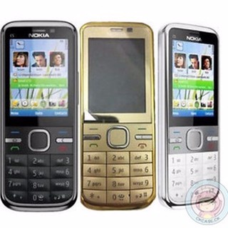 โทรศัพท์มือถือโนเกียปุ่มกด  NOKIA C5 (สีทอง) 3G/4G รุ่นใหม่ 2020 รองรับภาษาไทย