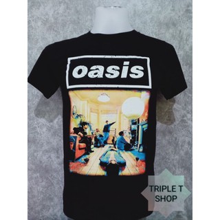 เสื้อยืดคอกลม สกรีนลาย OASIS (รหัส 57)