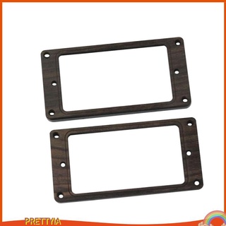 2 Rosewood Humbucker Pickup Mounting Ring Surround Frame for Electric Guitar