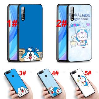 เคสโทรศัพท์ซิลิโคนพิมพ์ลายการ์ตูนโดราเอมอนแบบนิ่ม huawei y 6 y 7 y 9 prime p z 2018 2019