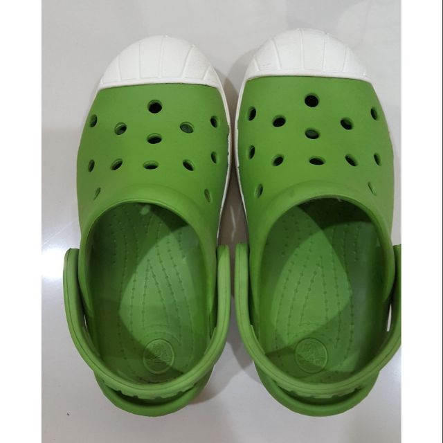 ลดเลย ส่งฟรี ไม่ต้องใช้โค๊ด รองเท้าเด็ก Crocs size C11 ขนาดเท้า 17-18 cm. สีเขียว ของแท้