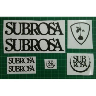 สติกเกอร์ใส ลาย BMX Subrosa พร้อม Diecut