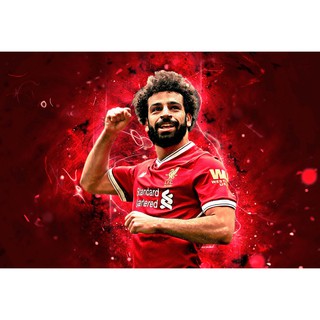 Salah ซาลาห์ Liverpool ลิเวอร์พูล The Kop YNWA โปสเตอร์ Poster รูปภาพ ฟุตบอล Football ภาพติดผนัง Legend โปสเตอร์ภาพพิมพ์