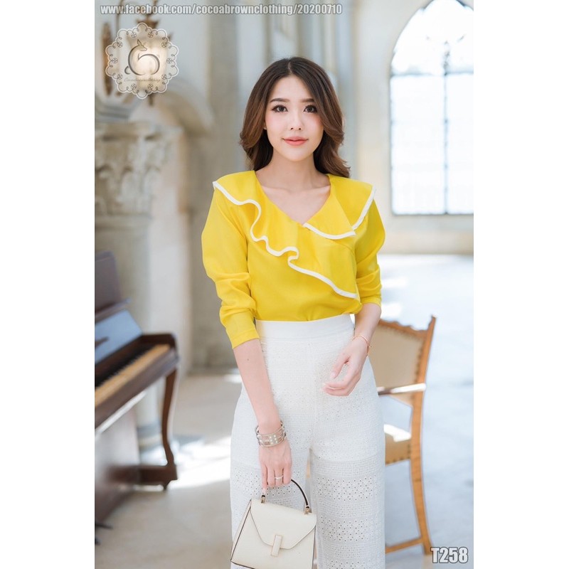 เสื้อผู้หญิงมือหนึ่ง cocoa brown