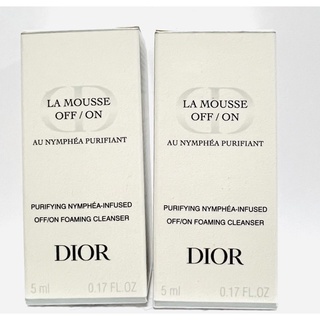 โฟมล้างหน้า Dior La Mousse Off / On ขนาดทดลอง 5ML แท้💯