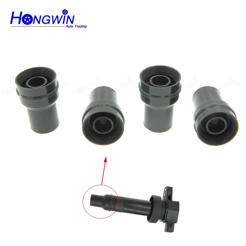 4Pcs/set Spark Plug Cap Connector Ignition Coil Rubber 27301-2B010 For Kia Soul 1.6L Hyundai Accent 