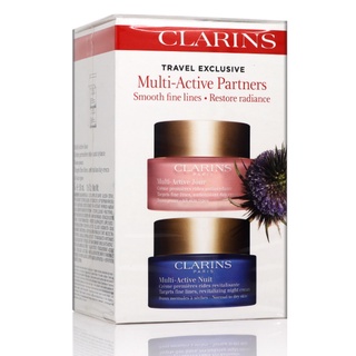 Clarins ชุดครีมบํารุงผิวหน้า กลางวัน และกลางคืน ให้ความชุ่มชื้น 50 มล.