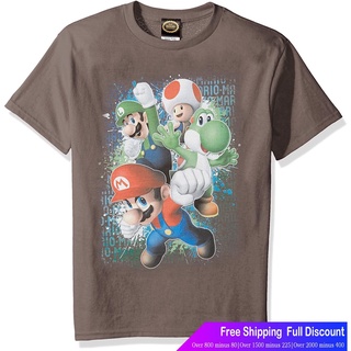 นินเทนโด ร์ตูนพิมพ์ฤดูร้อน ย์เสื้อยืด Nintendo Boys Friends Jump Graphic T-shirt Nintendo T-shirt