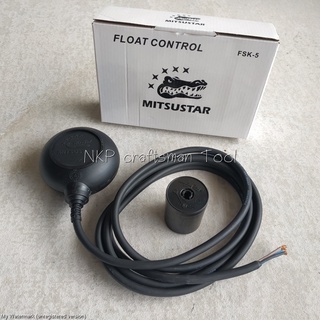 ลูกลอยไฟฟ้า MITSUSTAR Float switch แบบกลม ลูกลอยแทงก์น้ำ สายเคเบิ้ลยาว 3 เมตร หนา ทนทาน อย่างดี