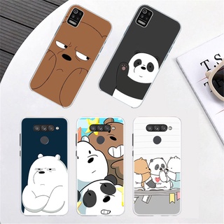 Ji120 เคสโทรศัพท์มือถือ ซิลิโคนนุ่ม ลายการ์ตูนหมี We Bare Bears สําหรับ Tecno Pova 2 Spark 5 6 Go 7 7P Pova LD7 KE7 KE5 AIR KD7 Pro