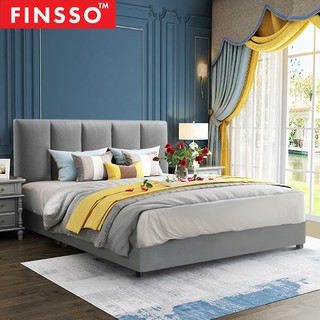 💐FINSSO💐 เตียงนอน ฐานเตียง+หัวเตียง คุณภาพดี แข็งแรงทนทาน (HANDLEY Divan + Headboard Bed Frame (5ฟุต/ 6ฟุต)