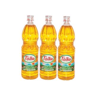 BEST seller!!! โอลีน น้ำมันปาล์มขวด ขนาด 1ลิตร ยกแพ็ค 3ขวด OLEEN PALM OIL High quality อาหารและเครื่องดื่ม