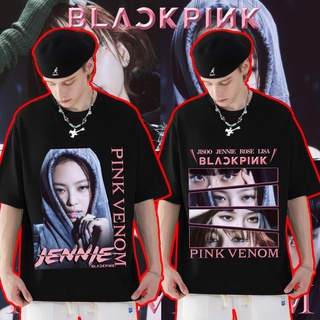 เสื้อยืดผ้าฝ้ายCOTTON เสื้อ blackpink album pink venom เสื้อผ้าแฟชั่น Rosé Jennie เสื้อยืดสไตล์เกาหลี แบล็คพิ้งเสื้อ Lis