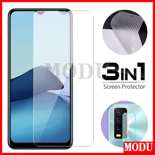 3-in-1 ฟิล์มกระจกนิรภัยกันรอยหน้าจอ สําหรับ Xiaomi Redmi Note 10 10S 9s Pro Redmi 9T Note 9 9s 8T 8 K30 K20 K40 Pro