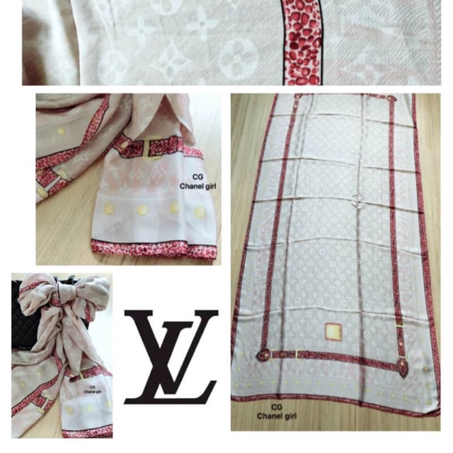 ผ้าคลุมไหล่ /ผ้าพันคอ style  Brand  Lv