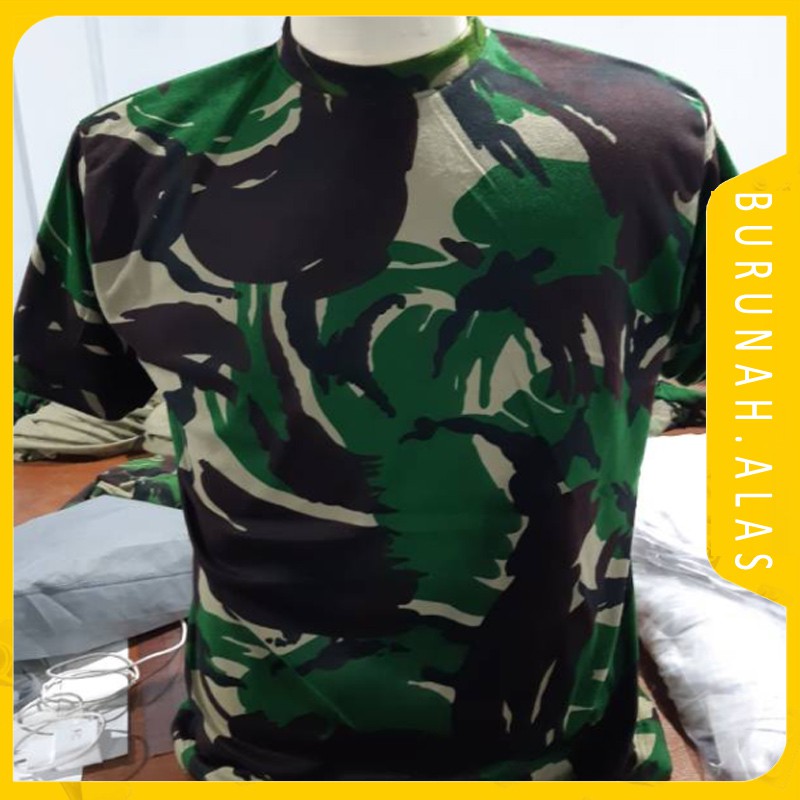 เสื้อยืดลายพราง Tni (Indonesian National Army) วัสดุ PE Milvanas