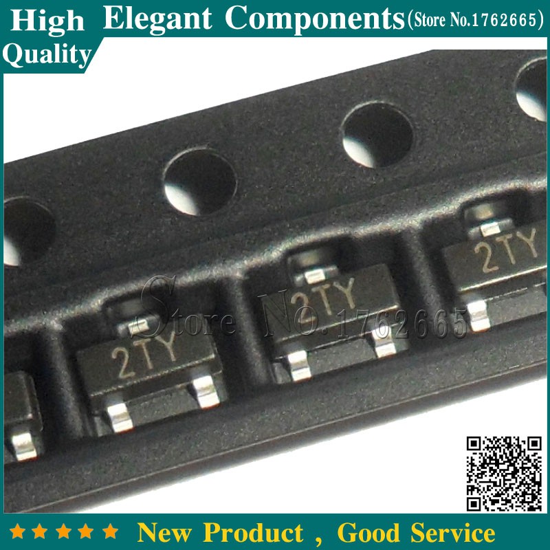 100PCS MMBT8550 SOT23 S8550 SOT-23 MMBT8550LT1G SMD 2TY ทรานซิสเตอร์จัดส่งฟรี