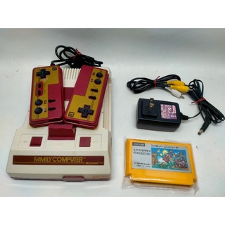 Famicom จอยแบบโทโบ เลื่อน ระบบAV เดิมๆโรงงานชุดไฟไทยพร้อมเล่นแถมตลับเกม มารีโอ้แท้ 1 ตลับเครื่องสภาพดี