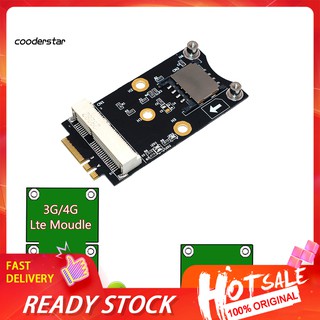 ✤Wdp✤อะแดปเตอร์แปลง Mini PCI-E เป็น M.2 NGFF Key A/E พร้อมช่องใส่ซิมการ์ด สําหรับ 3G 4G