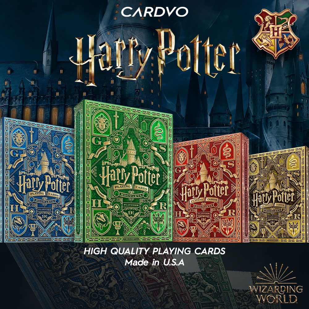 การ์ดการเล่น Harry Potter เด็คโป๊กเกอร์โลกตัวช่วยสร้างอย่างเป็นทางการโดย Theory 11