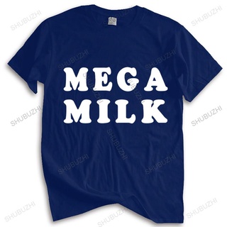 ถูกสุดๆเสื้อยืดผ้าฝ้าย แขนสั้น คอกลม พิมพ์ลาย Mega Milk ยอดนิยม สไตล์ยุโรป สําหรับผู้ชาย และผู้หญิง