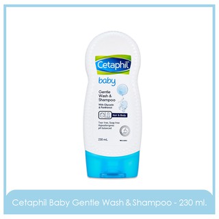 Cetaphil Baby Gentle Wash &amp; Shampoo 230 ml. สบู่เหลวอาบน้ำ สระผมสำหรับเด็ก