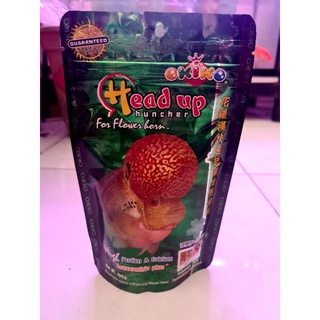 อาหารปลาHead upช่วยเร่งหัวปลาหมอสี100 g.ซองสีเขียว