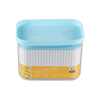 ขวดโหลเหลี่ยม DKW PASTEL 0.6 มล. AS สีฟ้า พร้อมส่ง NEW 100%